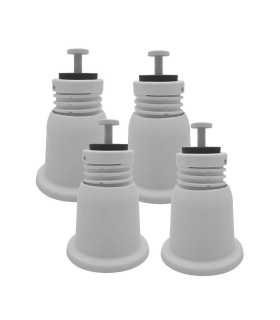 Kit da 4pz. supporto a pavimento VECAMCO